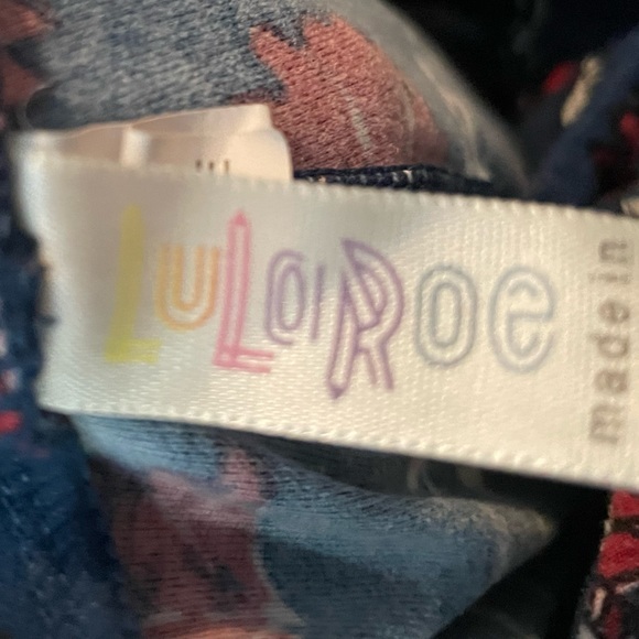 Lularoe HALLOWEEN OS leggings skulls with‎ wings! EUC - Picture 9 of 11